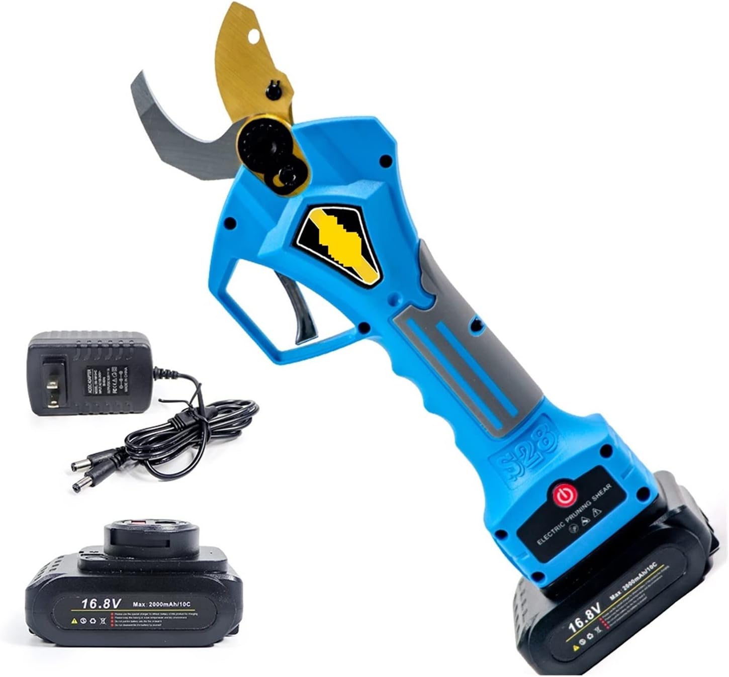 Electric Pruning Shears, Electric Pruning Shears 400W Brushless Cordless Pruner Lithium Powered Fruit Tree Bonsai Pruning with 2 Battery