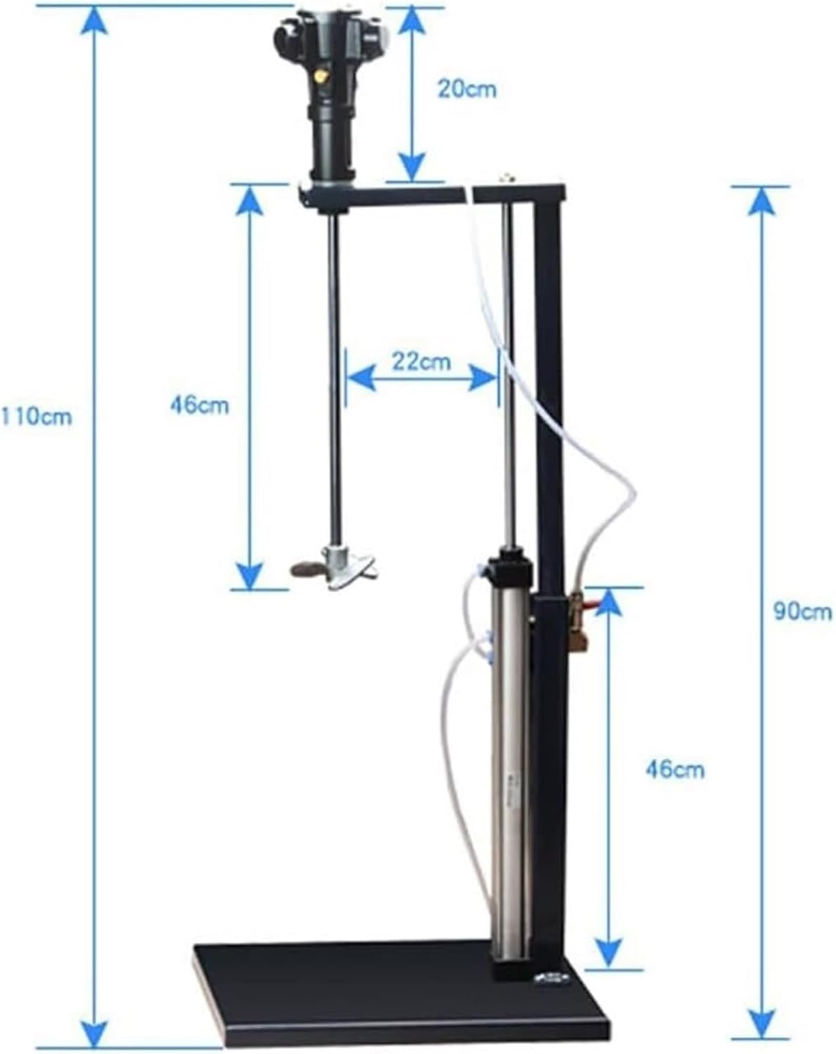 5 Gallon/20L Automatic Lift Paint Stirrer,Pneumatic Paint Mixer,Desktop Vertical Air Agitator,Mixing Stirring Machine for Industrial Paint Mixing,Dye Mixing,Hydrosol