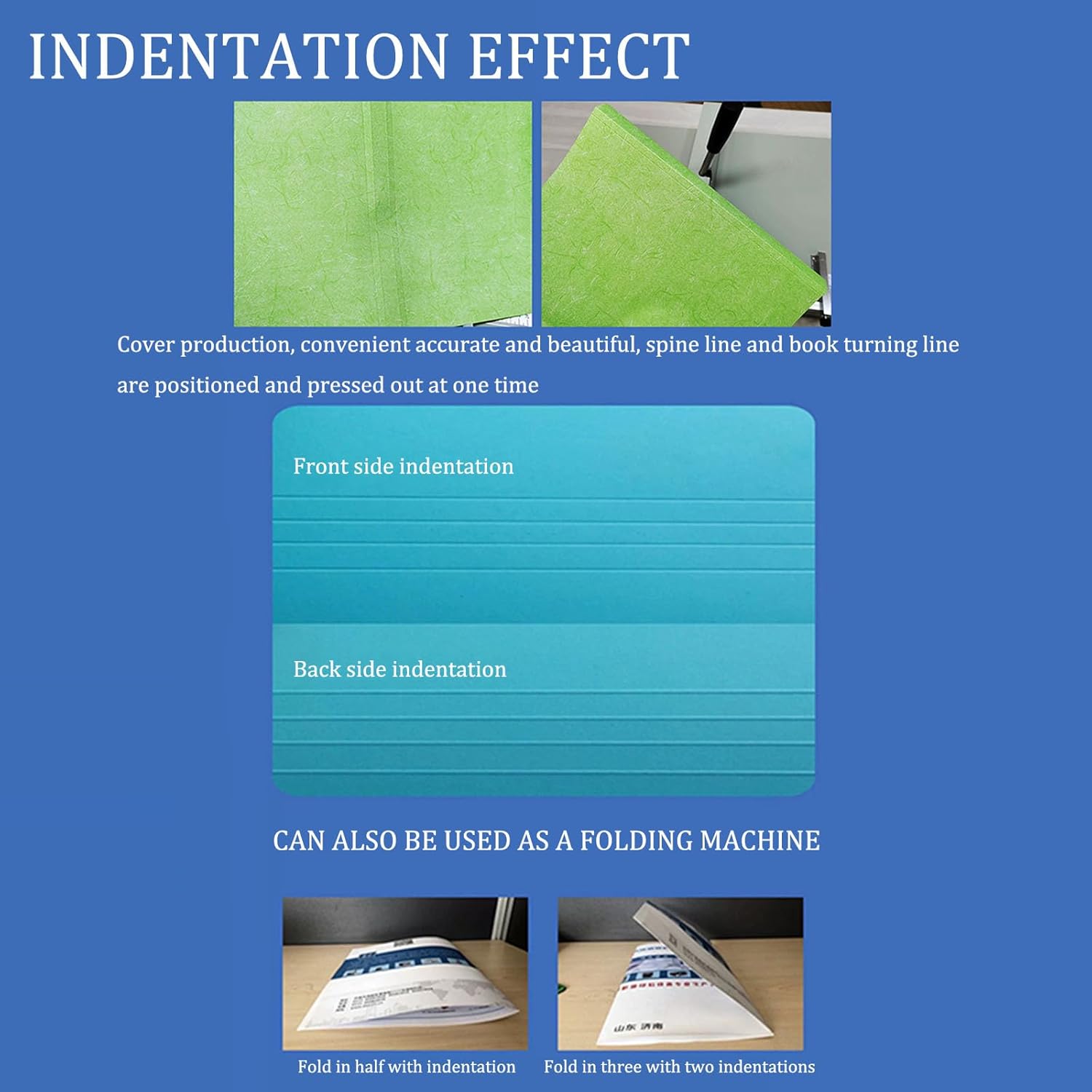 Creasing Machine, Manual Small Paper Creasing Machine, Heavy Duty A4 Paper Card Folder Creasing Tool for Office