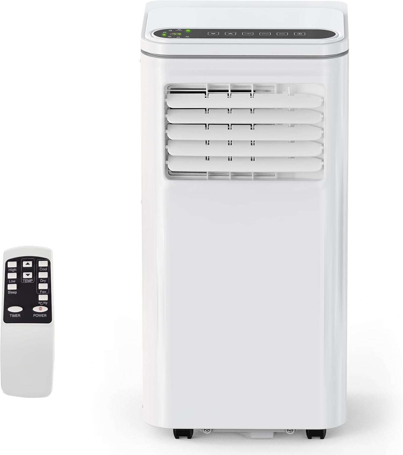 10000 BTU Portable Air Conditioner,3 in 1 AC Unit Cools 450 Sq Ft Rooms with Remote Control&LED Display,Ac Unit with 24 Hour Timer,Sleep Mode Dehumidifier&Fan Function for Living Room,Garage