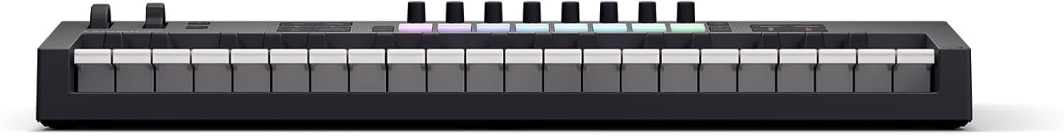 Audiosavings Bundle: Novation LAUNCHKEY 37 MK4 37-Key USB MIDI Ableton Live Keyboard Controller Bundle with Rockville RMC-XLR High-End Metal DJ Handheld Wired Microphone Mic (2 Items)