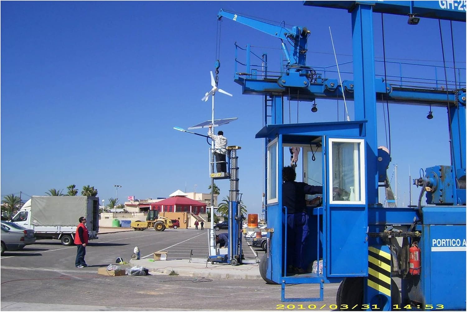 Industrial Wind Turbine Generator Wind Power Generator 5-Blade 600w Wind Power Generator for Household Fishing Solar and Wind Power Parts