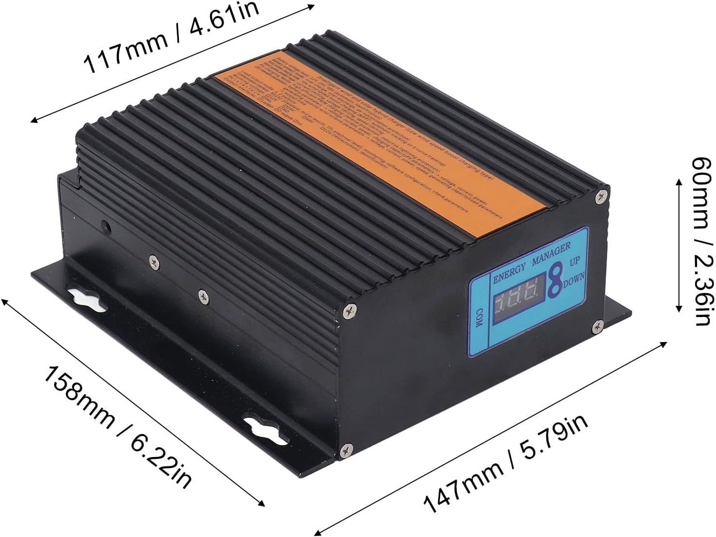 MPPT Boost Controller, 48V Wind Solar Controller 200W Photovoltaic Power and 600W Wind Power 3 Digit Digital Tube Display, Energy Controllers