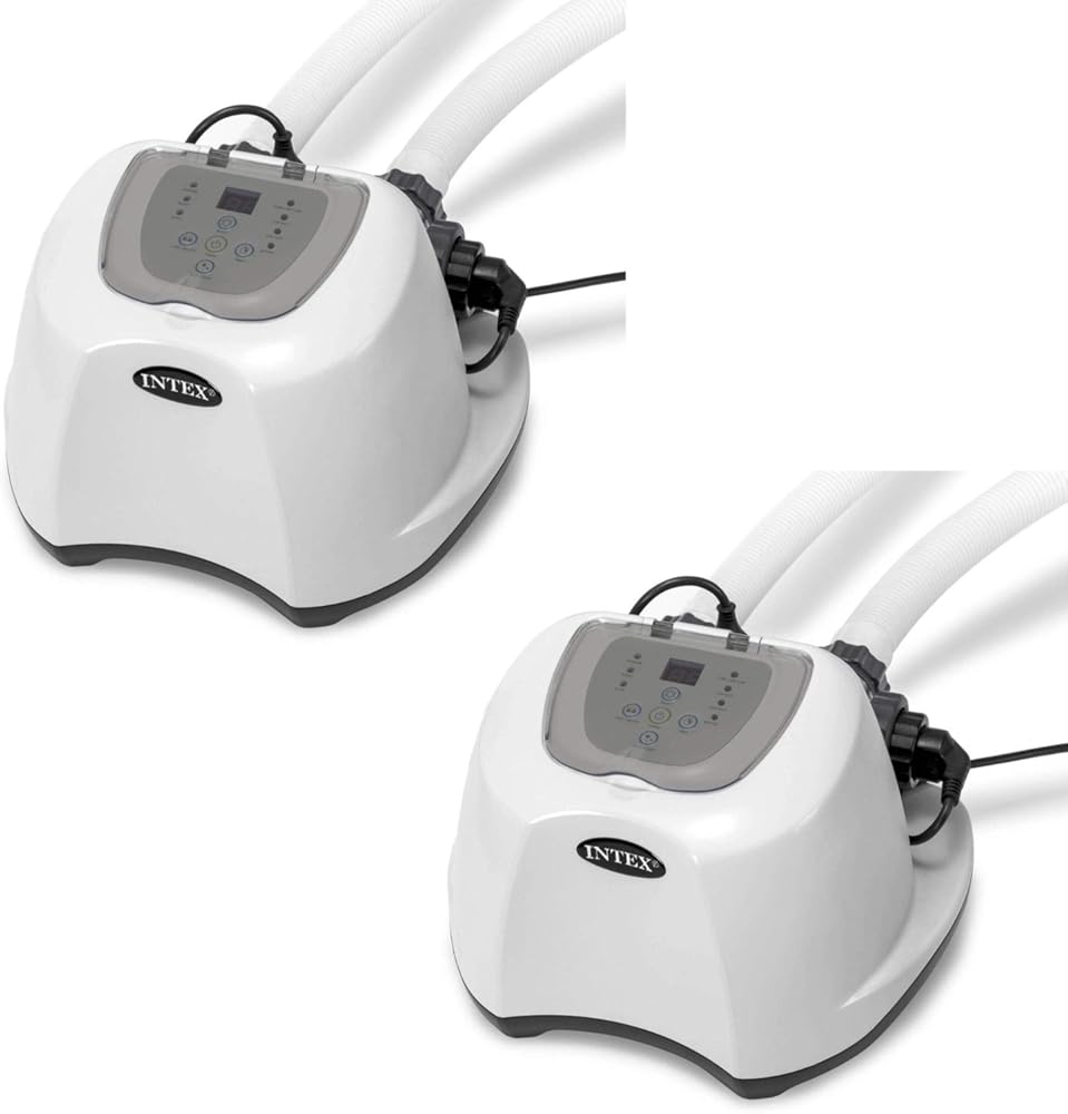 Intex Krystal Clear Saltwater System for Above Ground Swimming Pools, Replaces Chlorine with Safe Salt, (Filter Pump Required), 2 Pack
