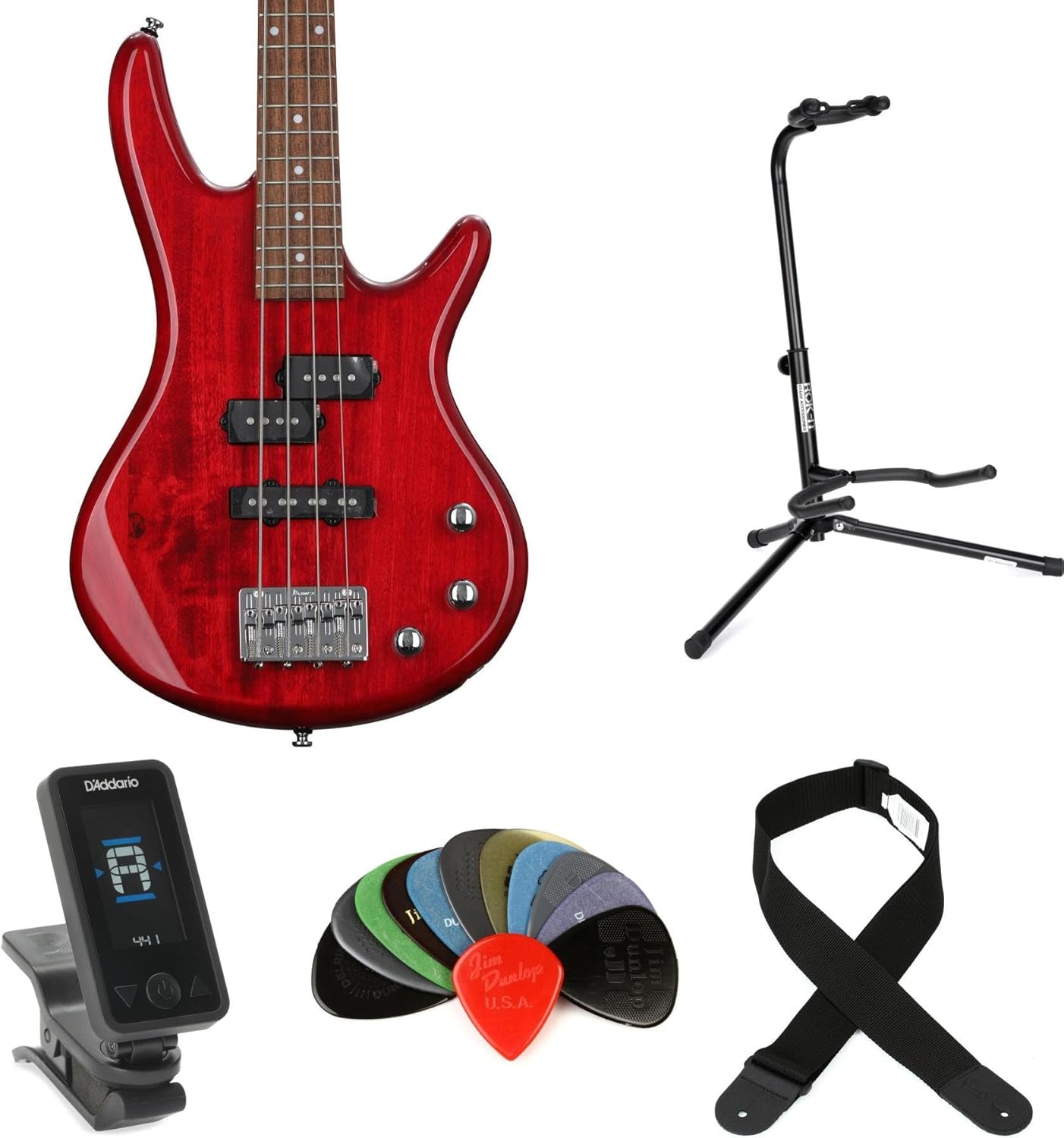 Ibanez miKro GSRM20 Bass Guitar - Transparent Red