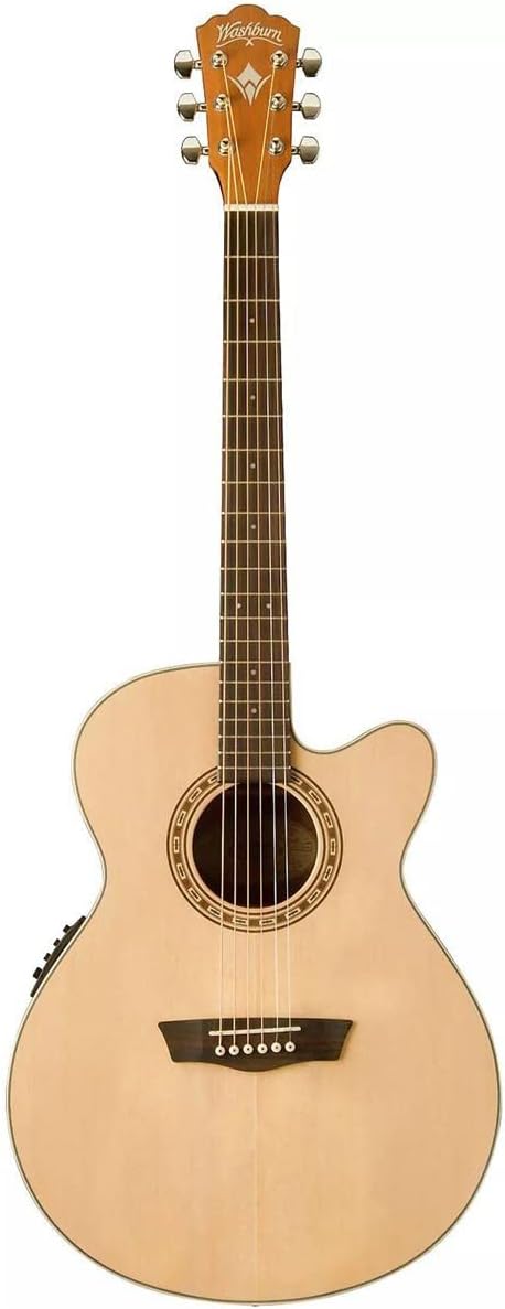 Washburn Harvest G7SCE Grand Auditorium Cutaway Acoustic Electric Guitar (WG7SCE-A)