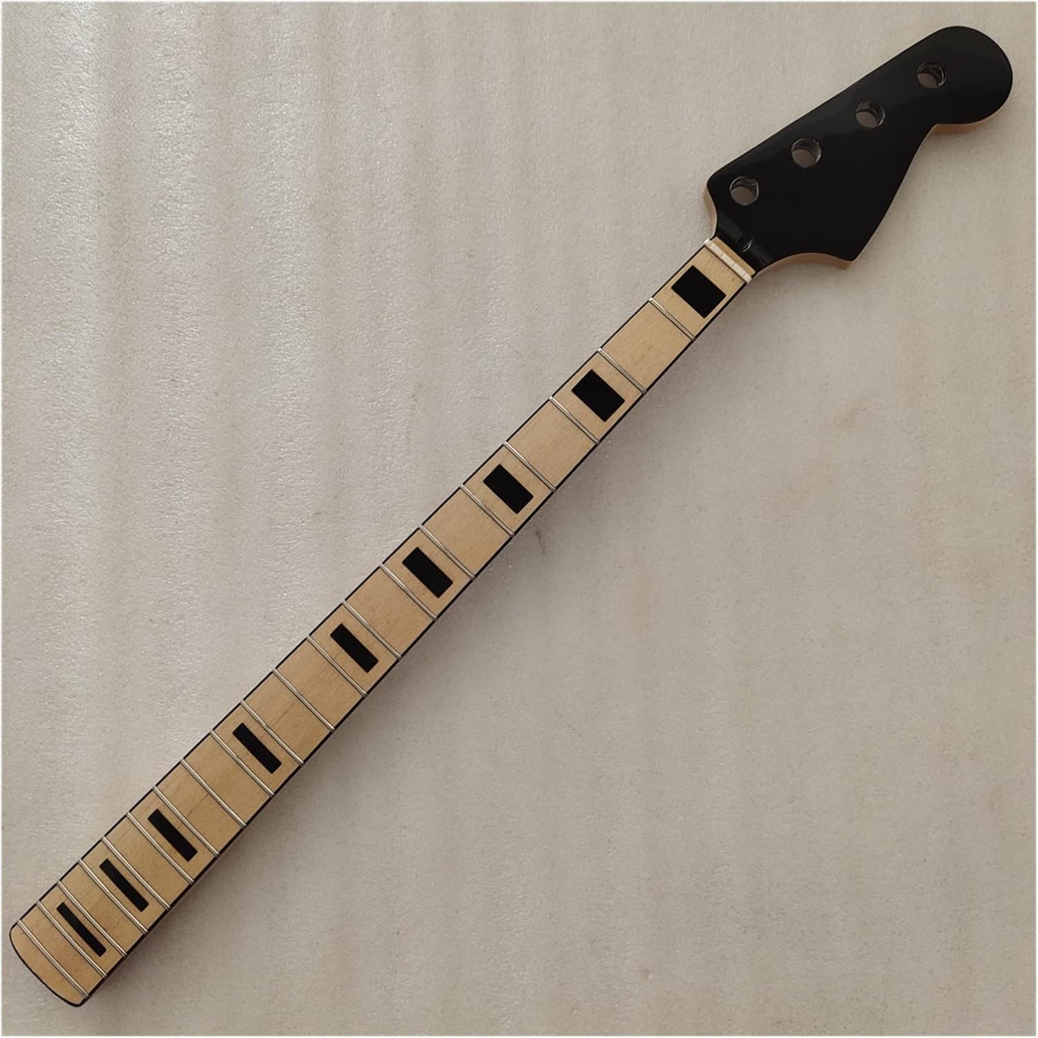4 String Maple 20 Frets Bass Guitar Neck Replacement Maple Fingerboard 34 Inch Unfinished Guitar Neck