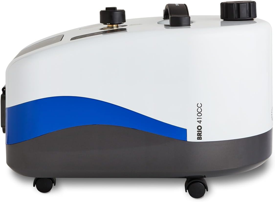 Reliable Brio Plus 410CC Steam Cleaner, 28 Accessories, 72 PSI Pressure, Multipurpose Cleans Tile, Grout, Hardwood Floors, Autos, Windows, and More, Unlimited Steam Technology