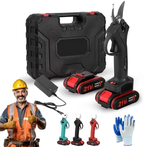 Power Shears, 2025 Upgraded Electric Pruning Shears Cordless, Cut & Trim 5x Faster, Cordless, Branch Cutter For Gardening Tree Branch, Fruit Trees, Through Every Cut With Ease (Black)