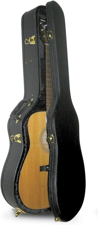 Yamaha F1HC Acoustic Guitar with Hardshell Case, Black