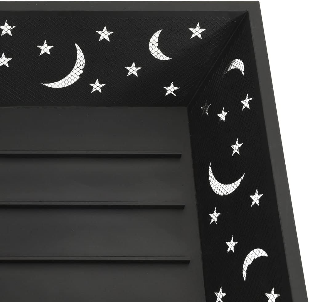 Steel Outdoor Fire Pit, Patio Wood Burning Grill for Patio Backyard Garden Beach Camping Picnic,Fire Pit w/Poker 24.4