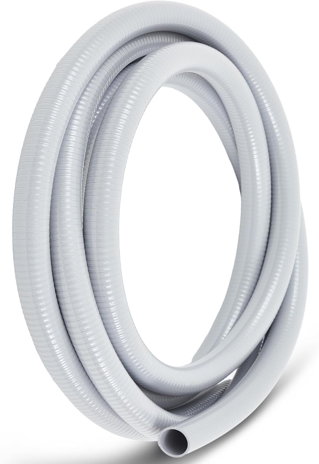 1-1/2 Inch x 24.6 ft Schedule 40 PVC Pipe Strong Flexible Tubing Water Hose for Home, Garden, Indoor and Outdoor, Pond, Irrigation, Pools, Spas, Water Garden, Pond, DIY Gray PVC Projects