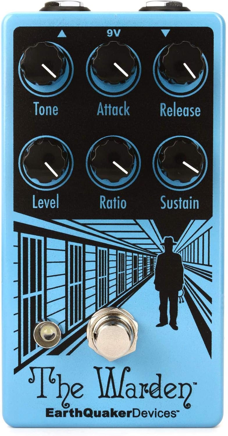 EarthQuaker Devices The Warden V2 Optical Compressor Guitar Effects Pedal