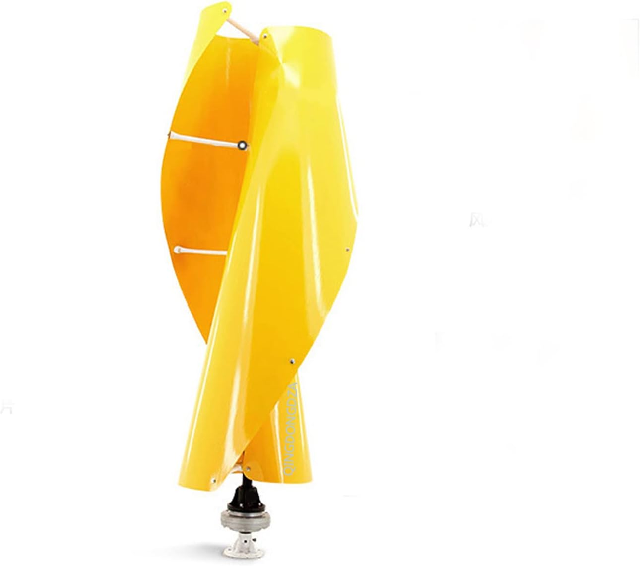 10000W Spiral Wind Turbines Generator+ Wind Controller, 12V 24V 48V 220V Horizontal Axis Permanent Magnet Generator for Home Camping (Yellow)