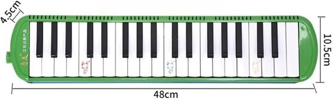 Melodica 37 Keys Melodica Adult Beginner Practice Mouth Harmonica Professional Musical Keyboard Instrument(Pink A)