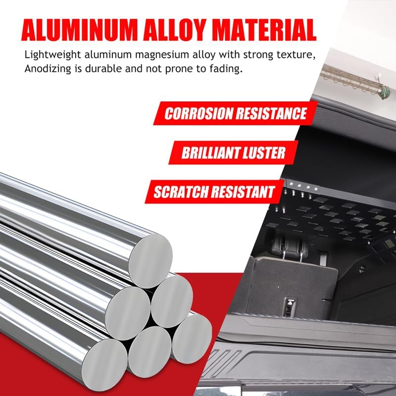 for Hummer EV SUV Accessories Rear Trunk Cargo Racks Storage Panel for 2024 2025 Hummer EV Modular Storage Panel System SUV Trunk Shelf Luggage Carrier Rear Cargo Racks Organizer (Aluminum)