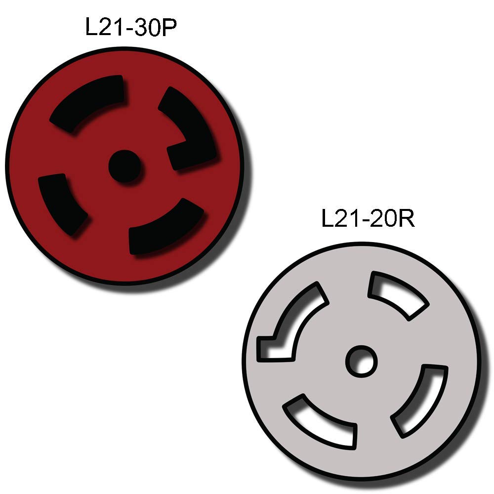 IronBox Electric NEMA L21-20P to L21-30R Plug Adapter - 20A, 208V, 12 AWG SJOOW - UL Listed Twist Lock Extension Cord - Heavy Duty Plug & Connector Cable for Generator, RV, Data Centers & More (75ft)