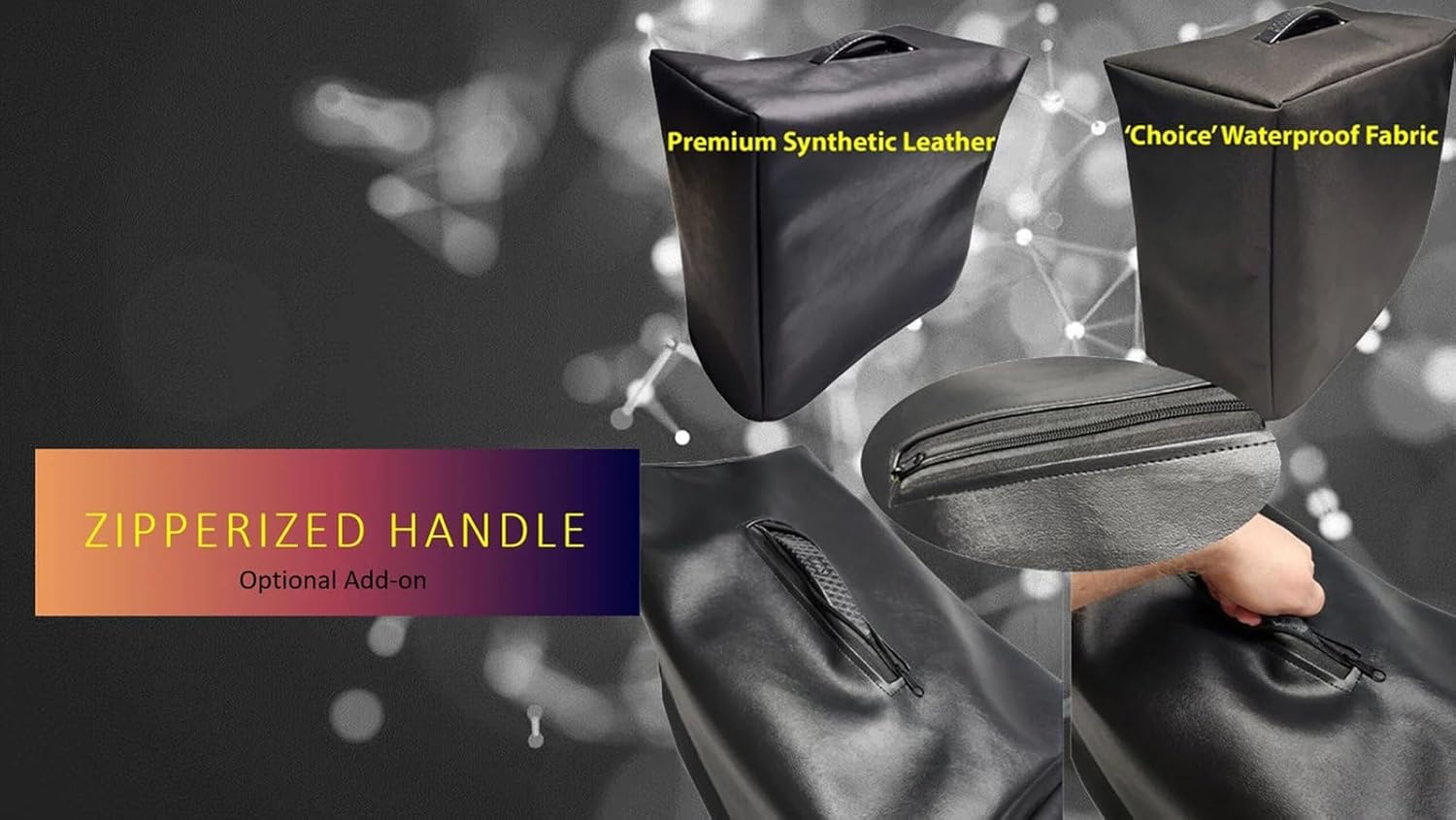 DCFY Guitar Amplifier Cover for DVMark Neoclassic 212V Amp | Premium Waterproof Cordura or Synthetic Leather Fabric | Customize Color, Padding & Pocket Options | U.S. Made