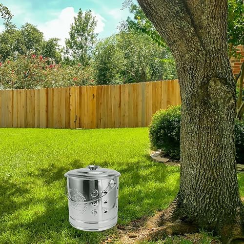 Large Yard Waste Incinerator Burn Barrel - Outdoor Fire Pit for Paper, Leaves, Trash & Wood - Perfect for Backyard Bonfires & Efficient Waste Disposal