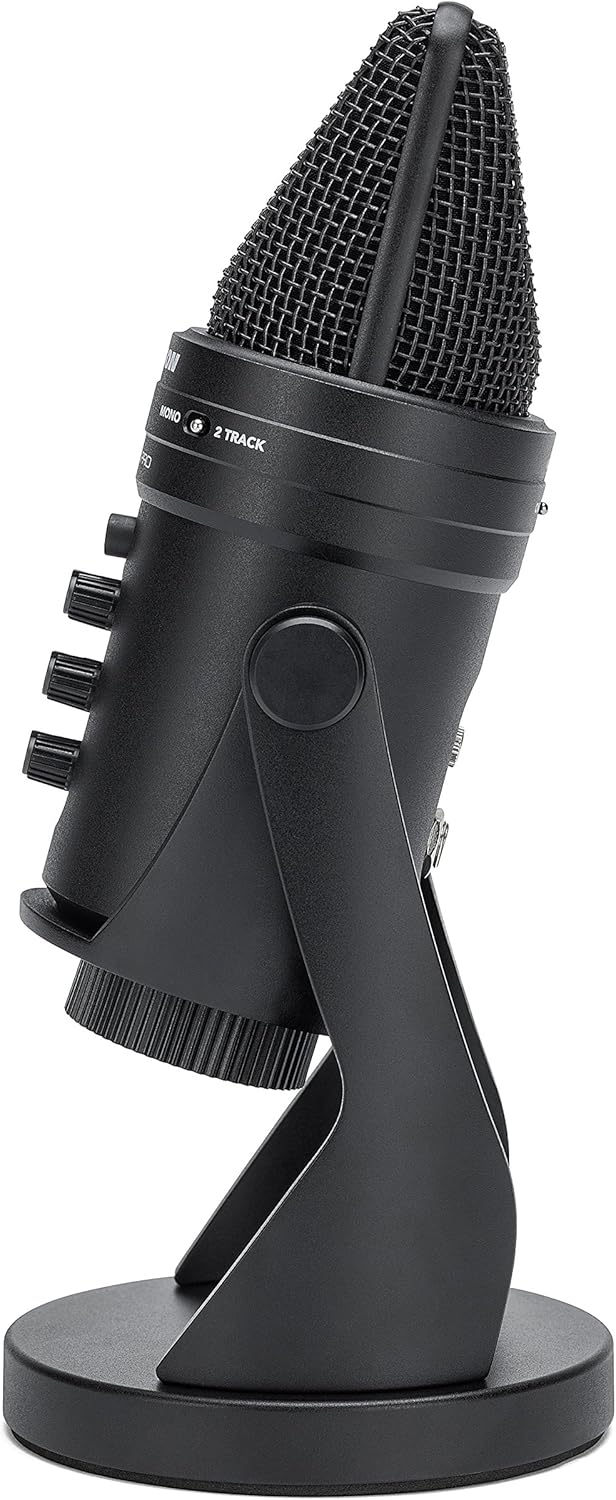 Audiosavings Bundle: (1) Samson G-Track Pro Studio USB Condenser Mic+Built in Audio Interface Bundle with (1) Rockville PRO-M50 Studio Headphones w/Detachable Coil Cable, Case+Extra Ear Pad (2 Items)