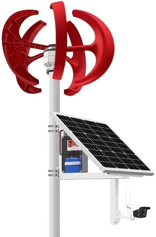 1500W-3500W Vertical Axis Wind Turbines Generator Kit, 12V 24V 48V 5 Blades Small Windmill Free Energy with Charge Controller, for Boats,Homes