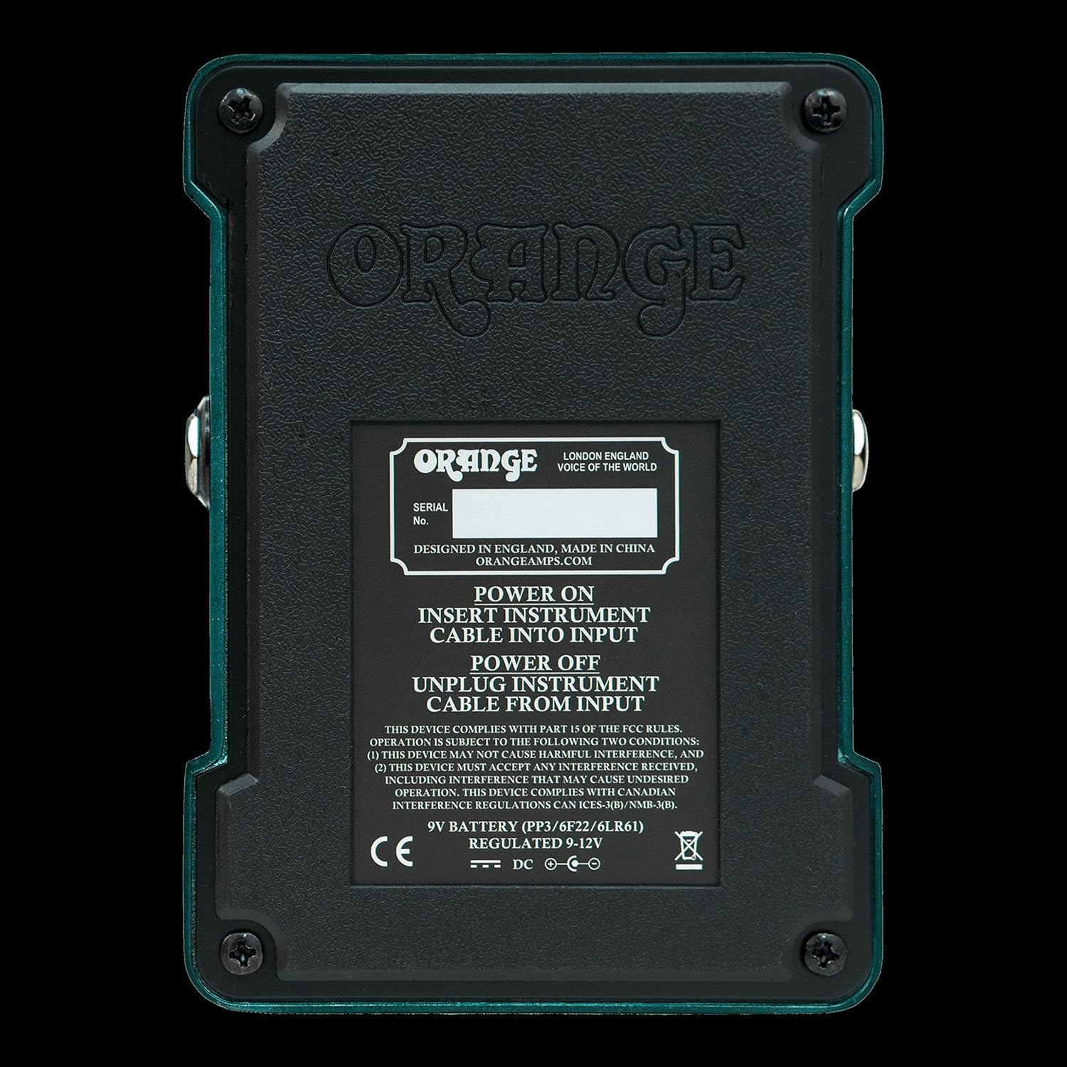 Orange Getaway Driver Overdrive Pedal, Blue