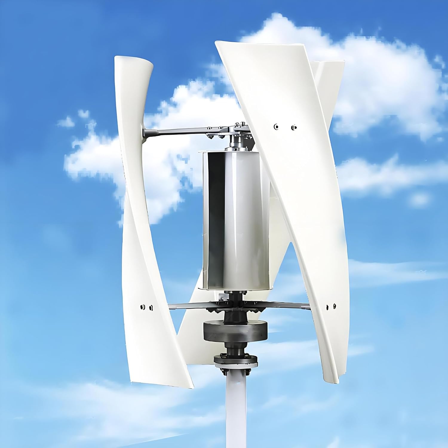 Wind Turbine Generator Kit, 14000W Vertical Axis Home Wind Turbine Kit,Wind Turbine with MPPT Controller, for Terrace Marine Camper Chalet Boat 220V