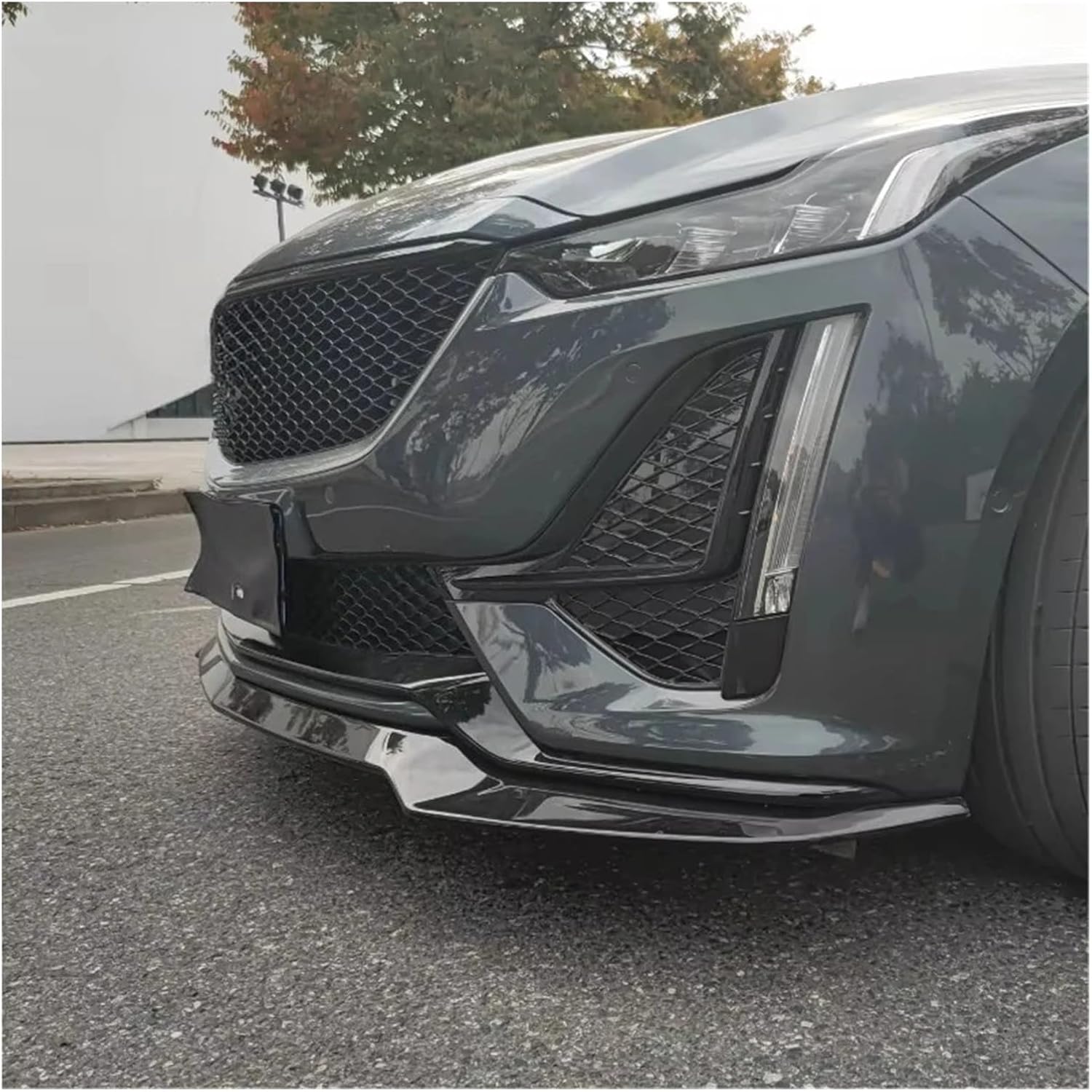 Compatible for Cadillac CT5 Front Lip Bumper Integrated Great Standard Accessories