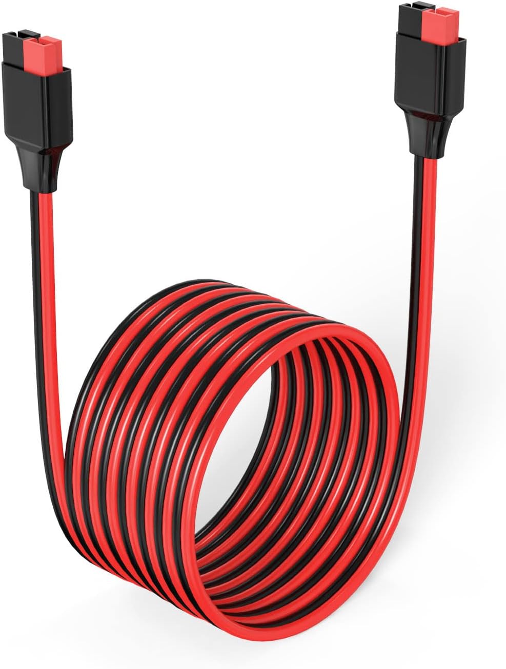 10AWG 50FT Anderson Extension Cable 2 6 10 20 35 50 75 100FT Solar Extension Cable Anderson Connector for Portable Power Station Solar Generator Solar Panel (50FT)