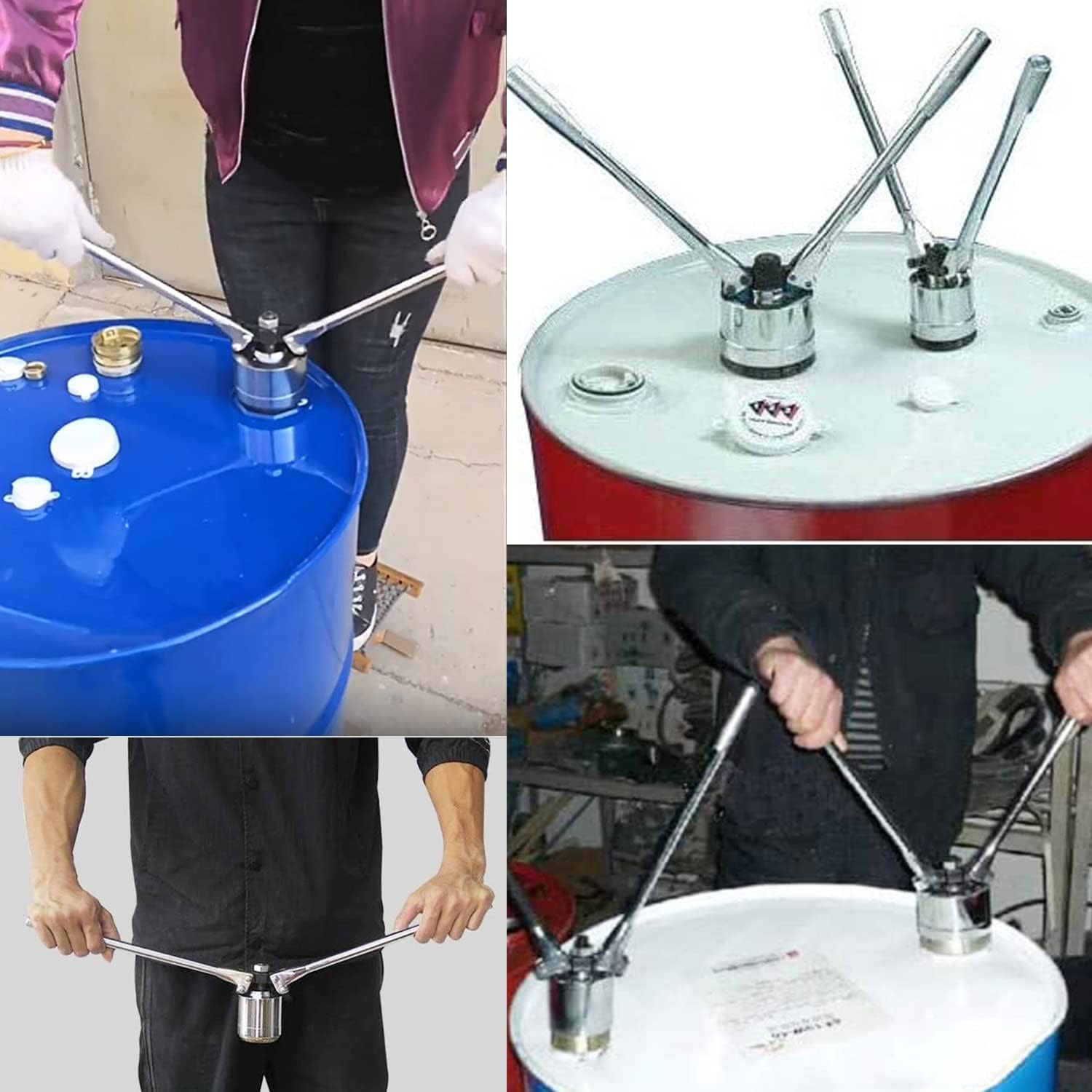 35mm 70mm Oil Barrel Crimper Sealer 200L Oil Drum Pressure Cap Sealing Barrel Crimping Tool 53 Gallon Manual Oil Barrel Sealing Machine Reliable and Efficient,One Set