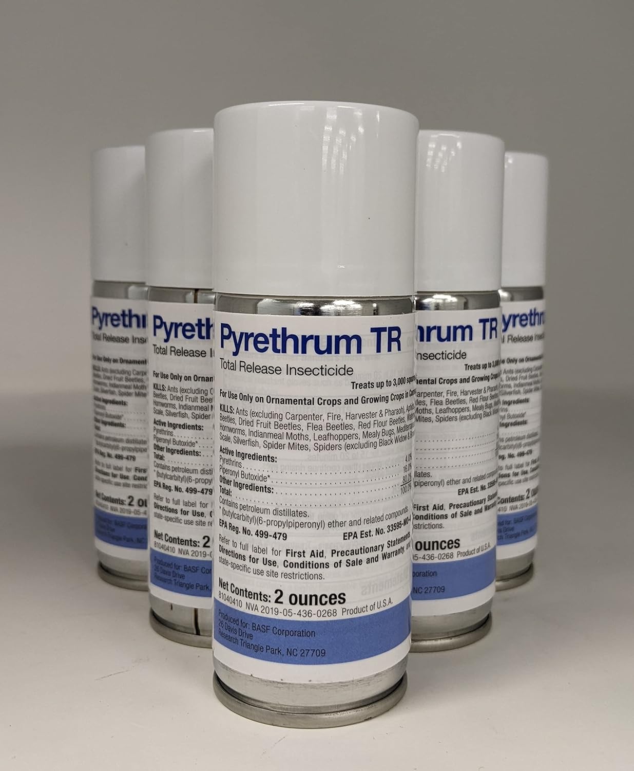 BASF Pyrethrum TR Total Release Fogger - Botanical Insecticide - 6 Count Pack - 6000 Sq Ft Coverage