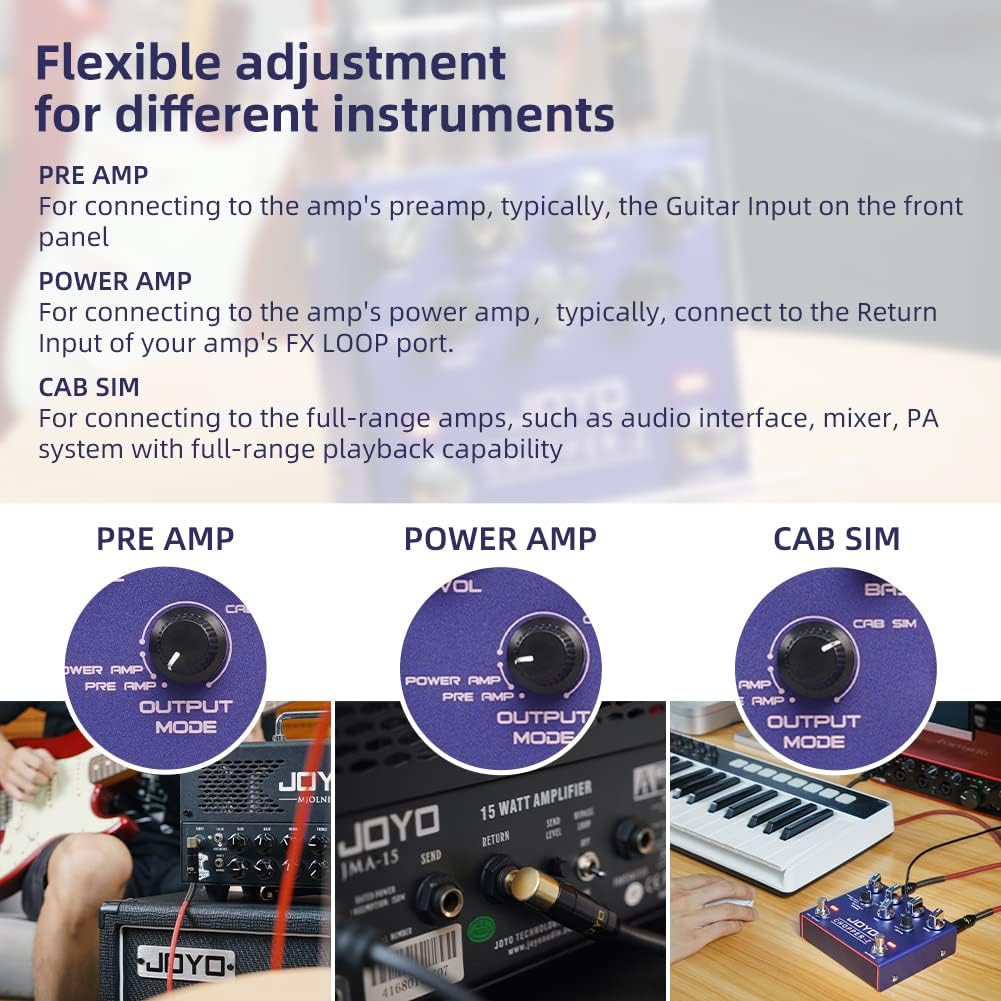 JOYO R-17 Modern Metal Distortion Pedal and High Gain Amp Simulation Pedals