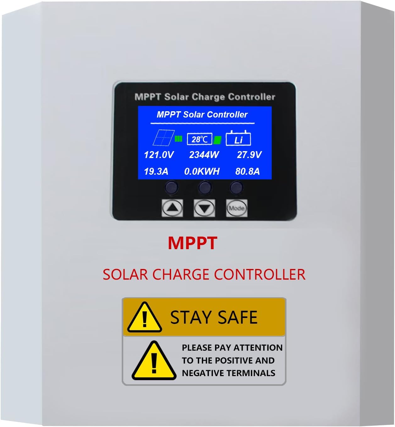 80A Solar Panel Charge Controller MPPT, Solar Battery Regulator 12v 24v 36v 48v DC Input, Parameter Adjustable LCD Display Solar Panel Regulator fit for Gel Sealed Flooded Lithium Battery