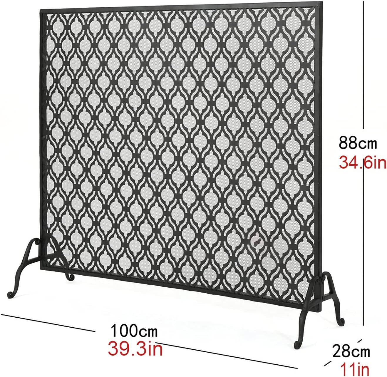Fireplace Screen Guard Steel Mesh Fire Spark Guard Living Room Extra Large Size