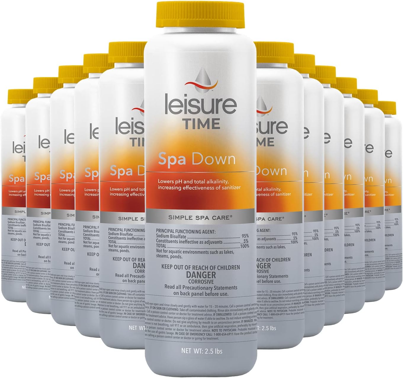 Leisure Time 22338-12 Spa Down, 2.5-Pounds, 12-Pack