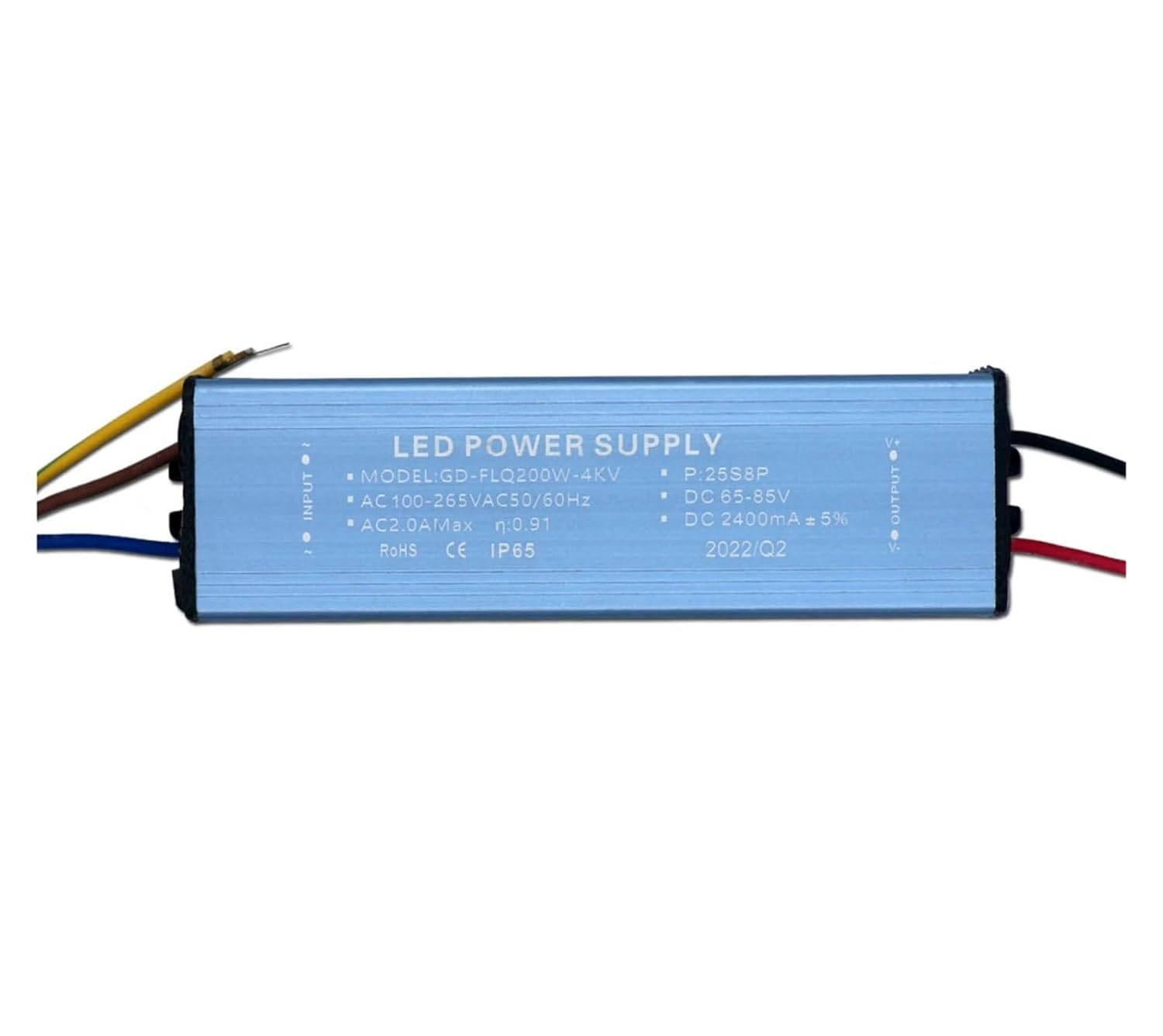 LED Driver AC100-265V 100W 150W 200W Power Supply Constant Current Lighting Transformer DC65-85V(200W 2400mA)