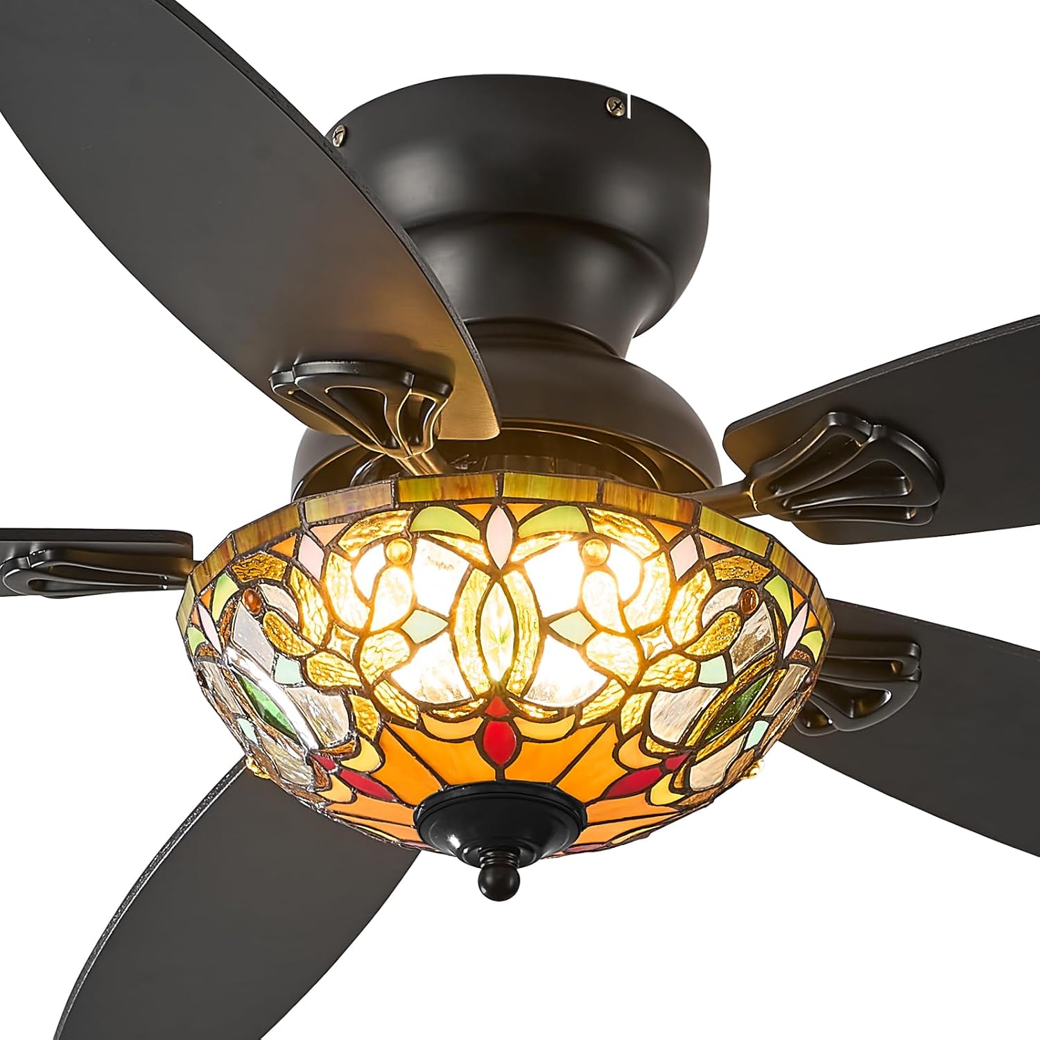 Tiffany Ceiling Fans with Lights - 48