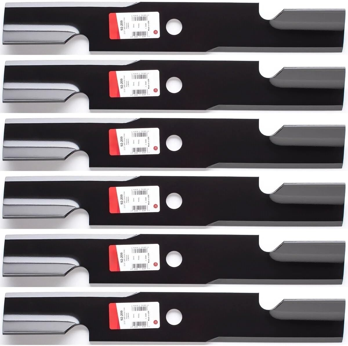 6PK 92-209 Lawn Mower Blade Replacement for Exmark 103-6383 103-6393 103-6403 and Other Models
