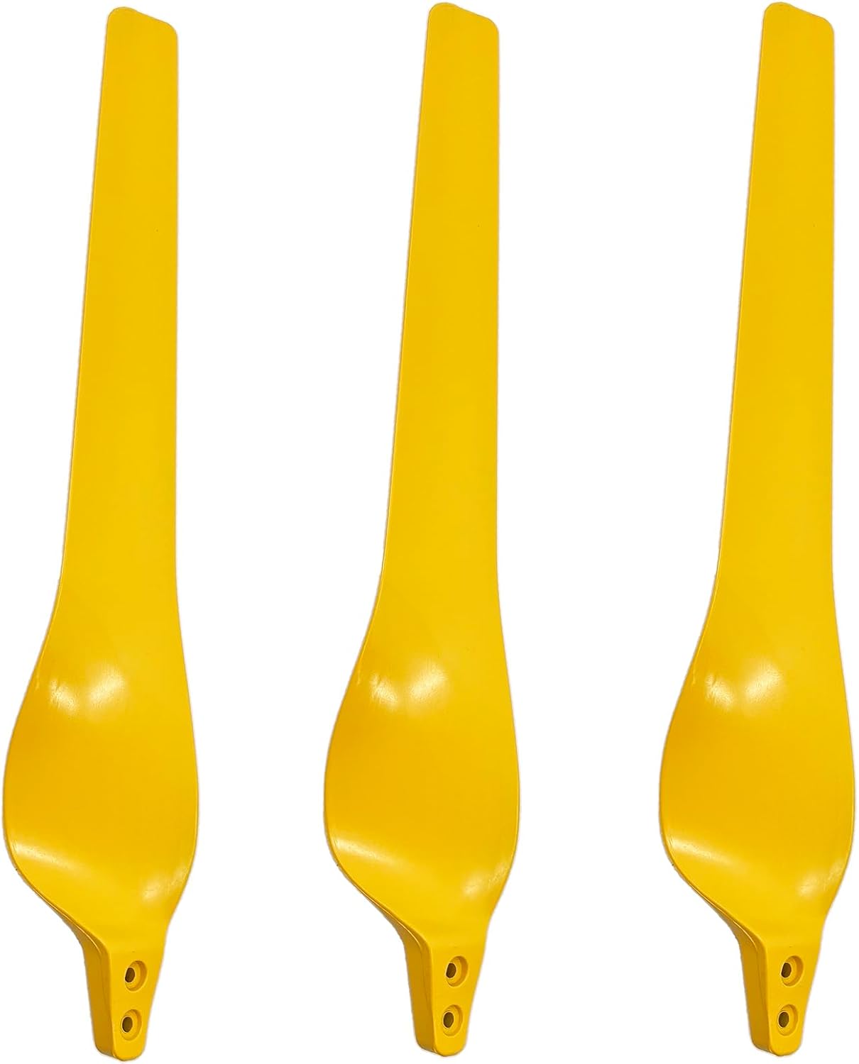 580mm-1200mm Wind Turbine Generator Blade 3 Blades Wind Generator Blades, Horizontal Axis Wind Turbine Blades, Yellow Nylon Fiber Blades for DIY Wind Turbines Easy Installation,Yellow,1200mm