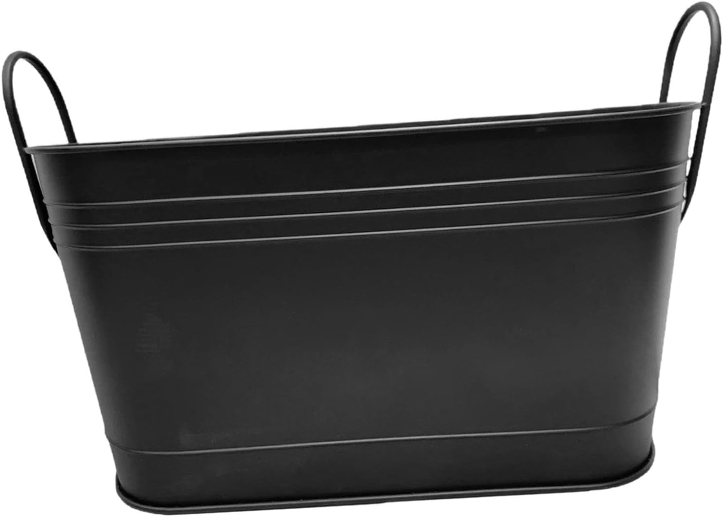 Metal Ash Bucket Fire Pot for Outside Storage Container Compact Multi Functional Firepit Bowl for Yard Barbecue Picnic Hiking 21.46x7.87x13.78 inch