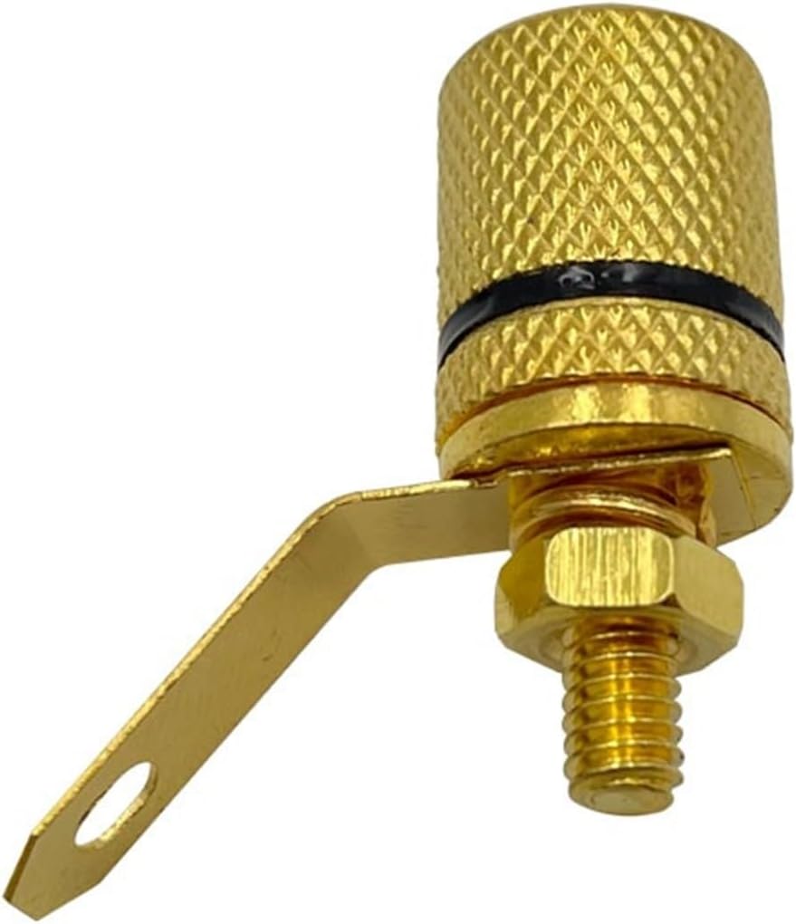 40Pcs Gold Plated Amplifier Speaker Terminal Binding Post Banana Socket Connector Suitable for 4mm Banana Plugs(40 Black)