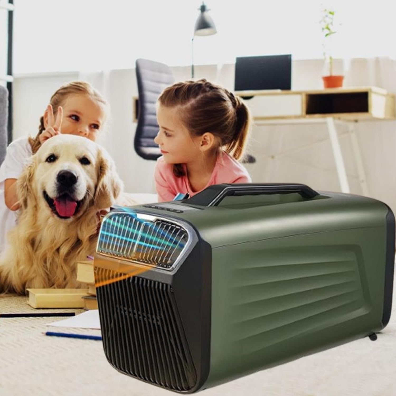 Portable Air Conditioner 5400BTU Cooling&5600BTU Heating,4-in-1 AC Unit with Dehumidifier/Cooler/Fan/Sleep, Low Power Consumption Portable Air Conditioner for Camping Tent,RVs or Home ,Grey