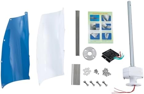 Blue Spiral 500W Wind Turbine Generator Kit - 48V/24V/12V for Home & Street Lighting, Includes Controller - Efficient Windmill Power System