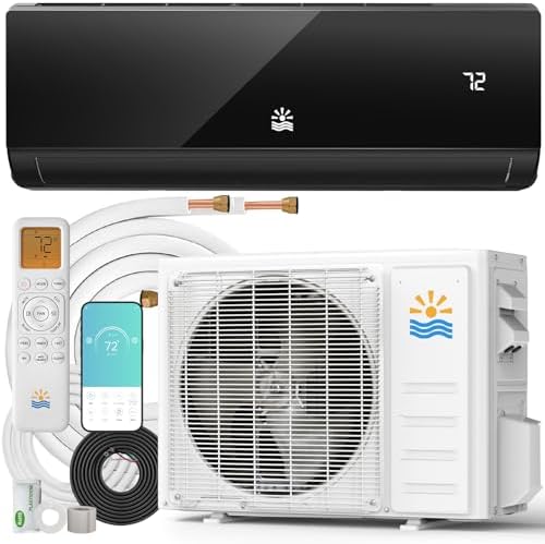 Mini Split Air Conditioner - 18000 BTU Ductless Mini Split Ac/Heating System, 230V 21 SEER2 Wifi Enabled Inverter, 1250Sq.Ft, Split AC Unit with Precharged Heat Pump, R454B with Installation Kit