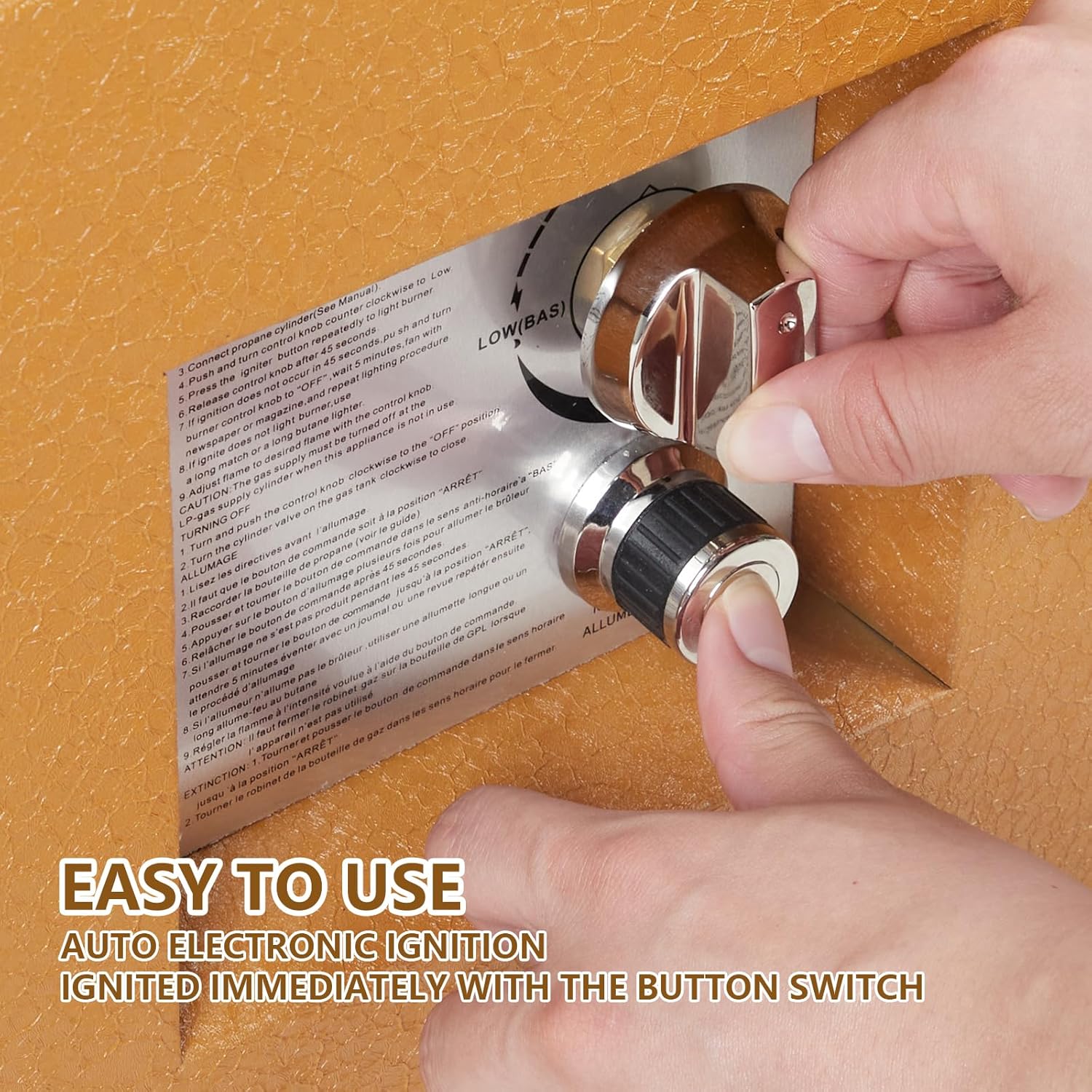 56 in Propane Fire Pit Table with Ice Bucket，50000BTU Fire Table with 13 in Square Drink Ice Bucket Wind Guard, Fire Glass Beads & CSA Safety Certified Outdoor Firepit for Patio Yard Garden(Orange)