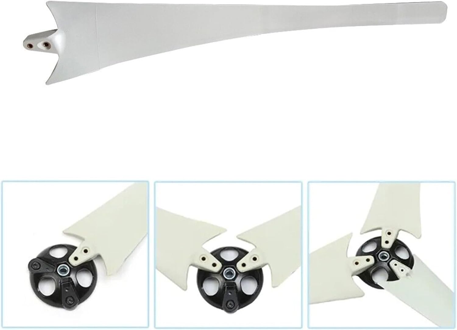 3-blade Wind Turbine Blades 550mm-750mm Wind Turbine Blades Horizontal Axis Wind Turbine Blades Wind Turbine Accessories Easy To Install Easy To Use Fiberglass Lightfast ( Color : 750mm(2.46ft) )