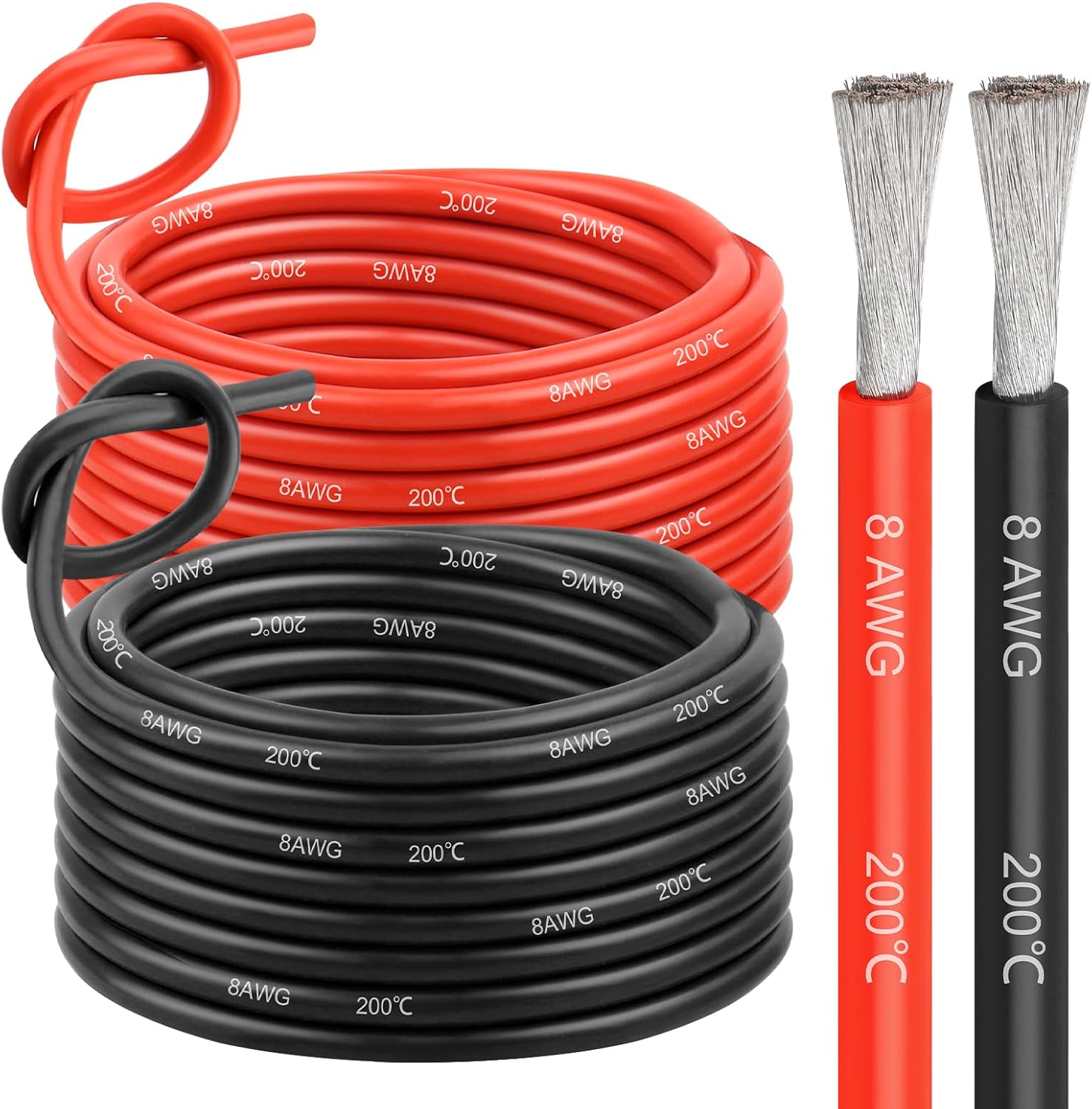 10AWG 5FT XT60 Extension Cable 30FT Conductor Silicone Electrical Wire