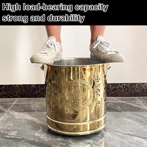 Outdoor Burn Barrel Incinerator, Heavy-Duty Yard Waste Cage with Handle, Perfect for Leaves, Wood, and Trash Disposal, 26x29cm Red Fire Pit