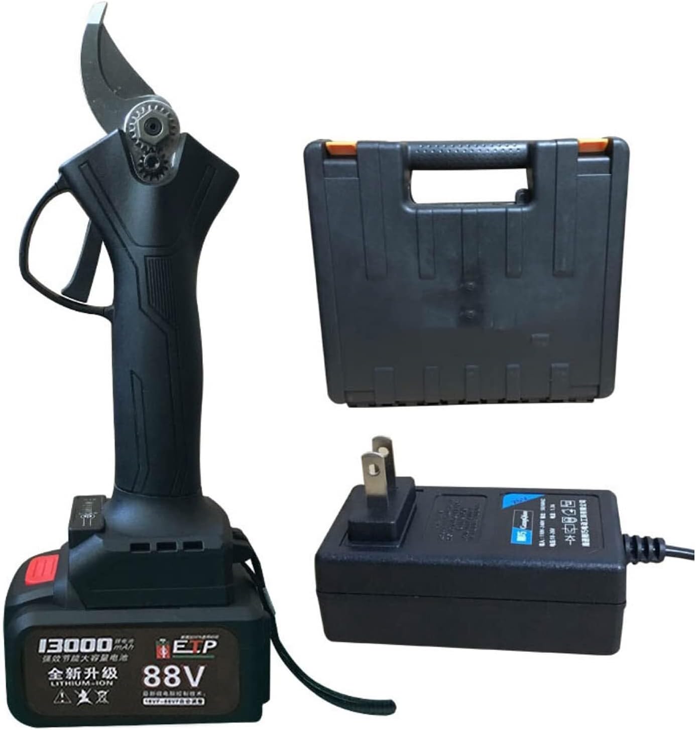 Cordless Pruner Set Electric Pruning Shear Lithium Battery Fruit Tree Bonsai Cutter Portable Garden Branches Scissor Power Too