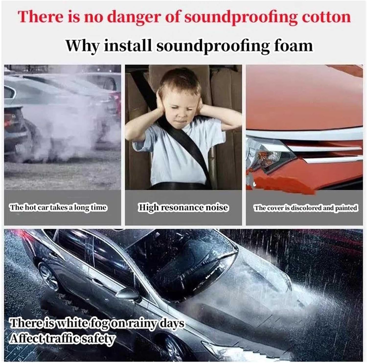 Car Front Hood Engine Sound Pad for VW Tharu XR 2023-2025, Heat Insulation Cotton Mat Cover Soundproof Car Accessories